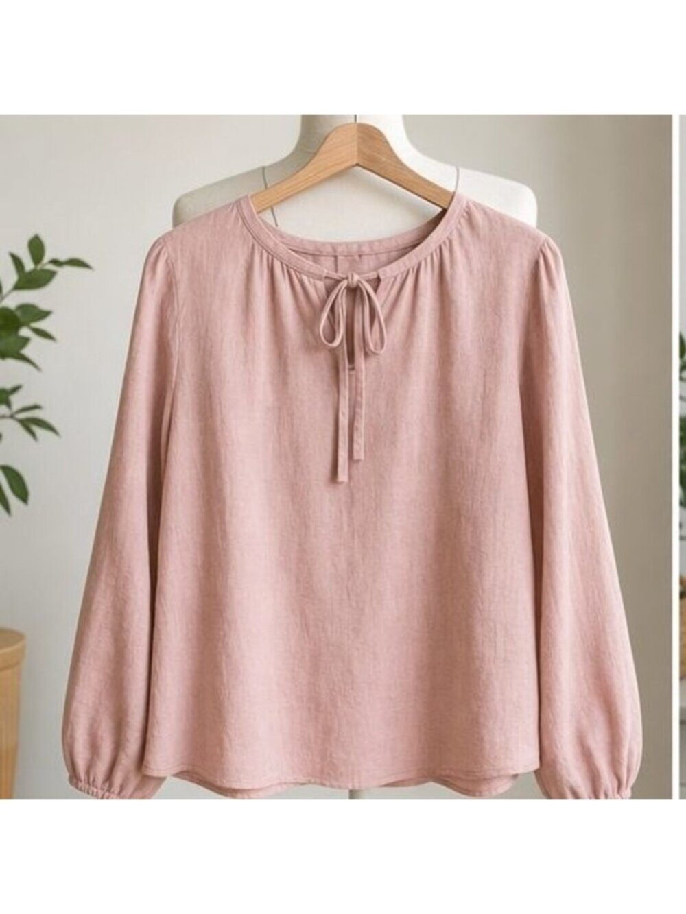 Blush Pleated Blouse